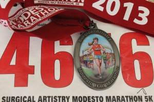 modesto half marathon medal