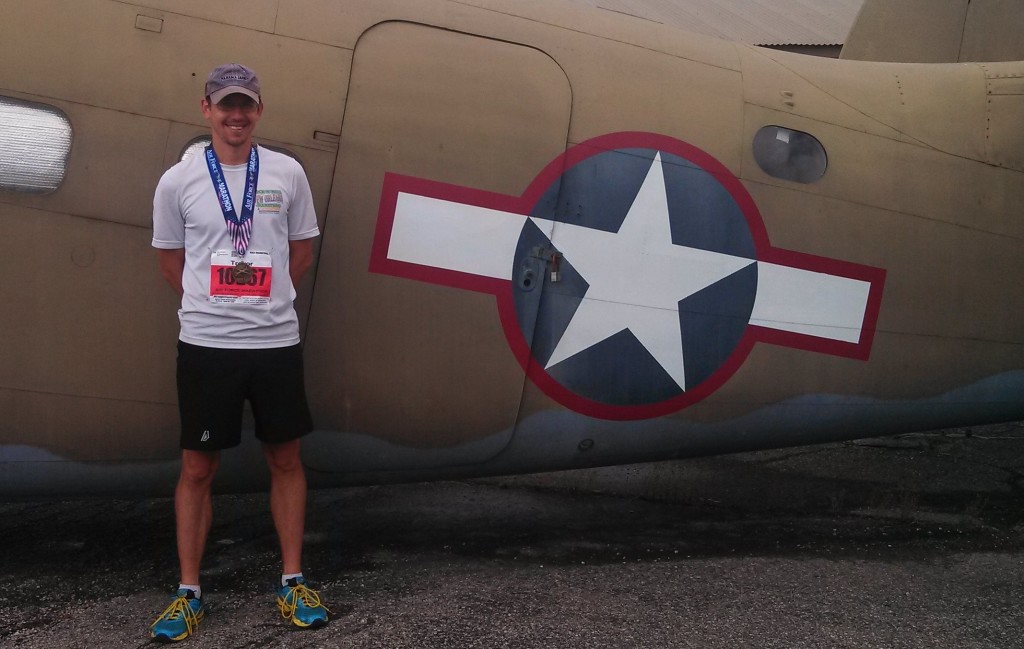 Trevor at the Air Force Marathon in Dayton