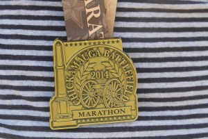 Chickamuagua Battlefield Marathon medal