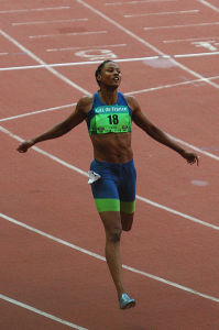 Marion Jones photo credit: Wikipedia Creative Commons