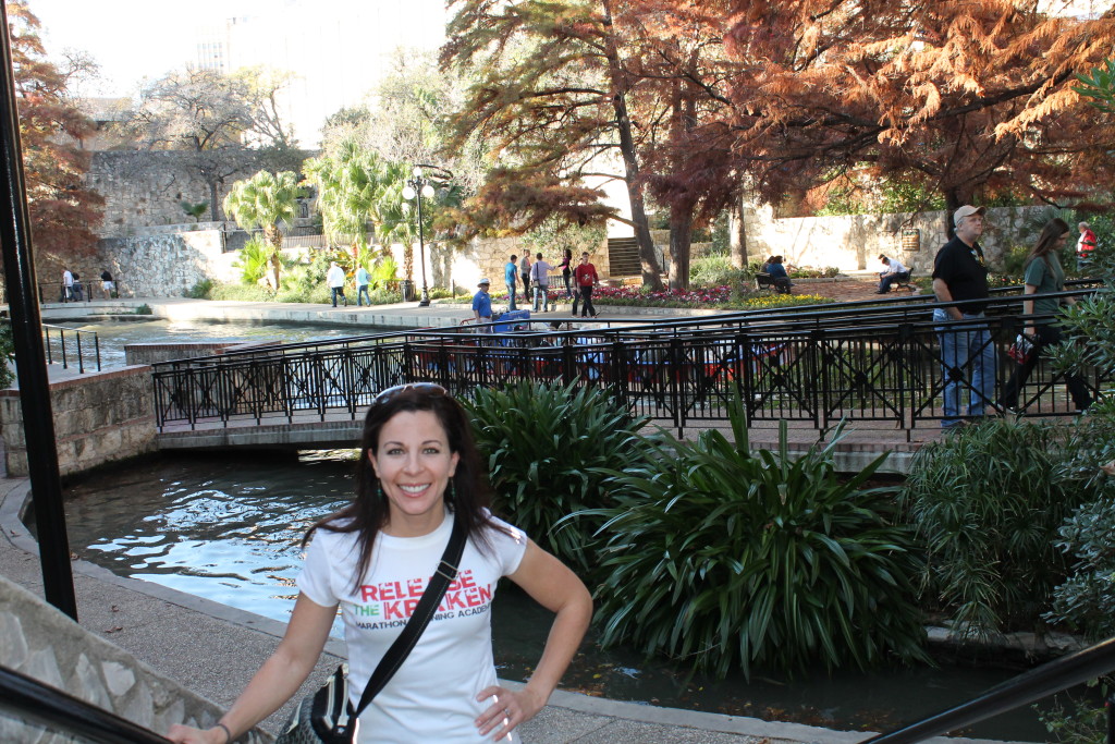 The city's beautiful river walk.