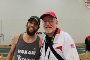 Mike and his dad at the Hawk Indoor 50k
