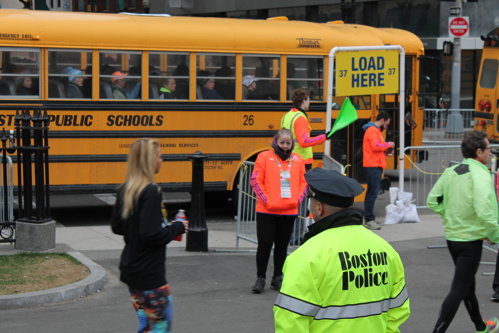 Bus load for Hopkington start line