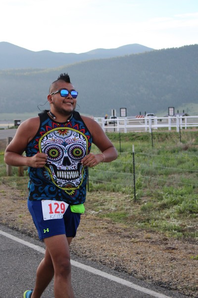 This guy had the best running shirt.