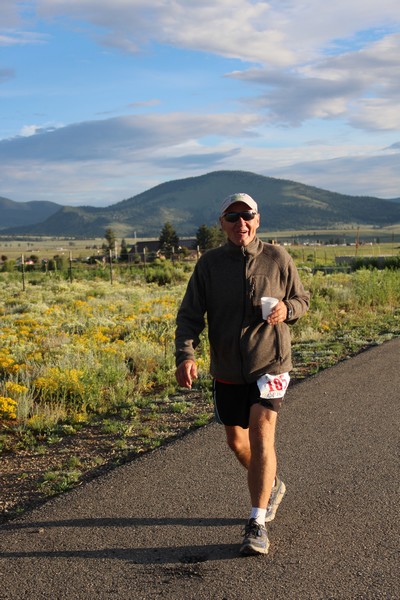 Clint Burleson, the founder of Mainly Marathons, usually completes a full marathon along with the other runners.   Very inspiring guy!