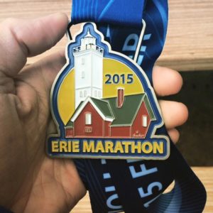 Erie Marathon medal