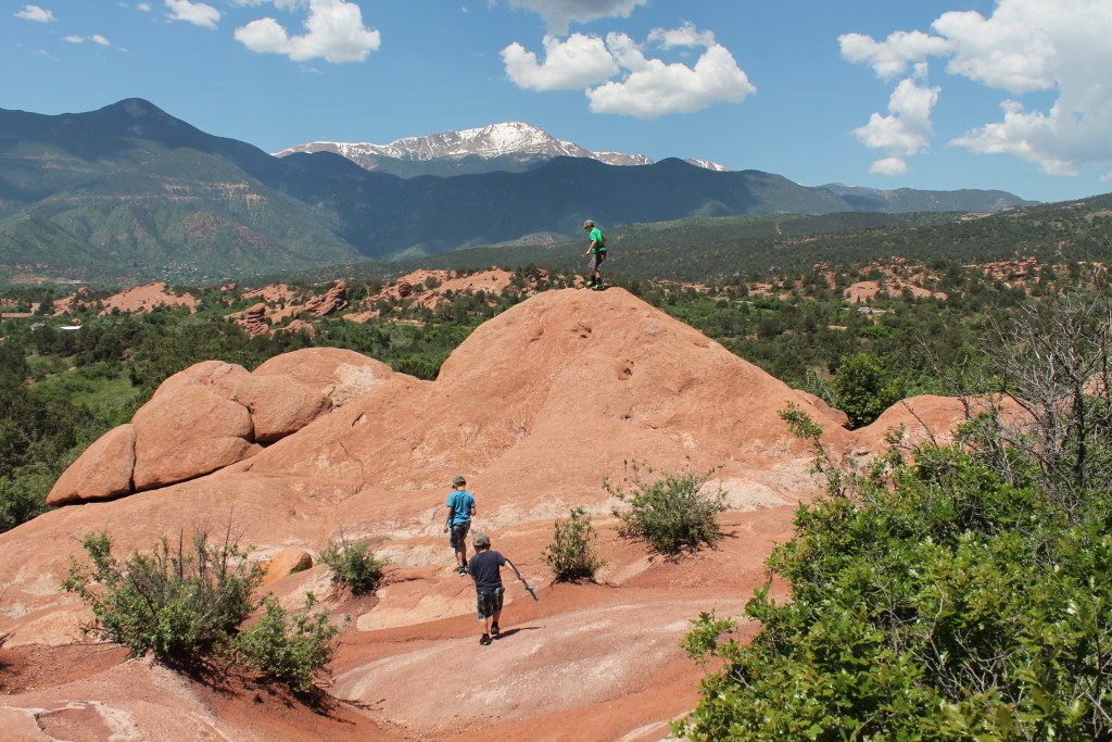 Garden of the Gods,  Manitou Springs, Colorado.   Every child has an inner mountain goat waiting to be released. 