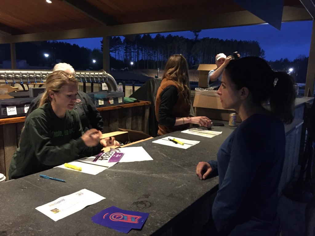 Bib pickup at the US National Whitewater Center