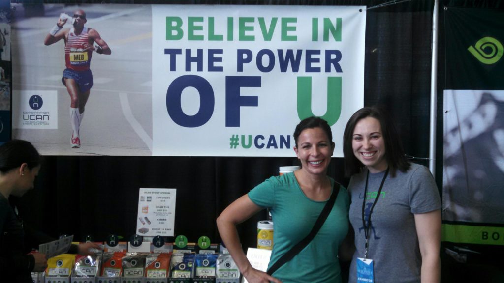 Saying hello to Katie at the Generation Ucan booth.