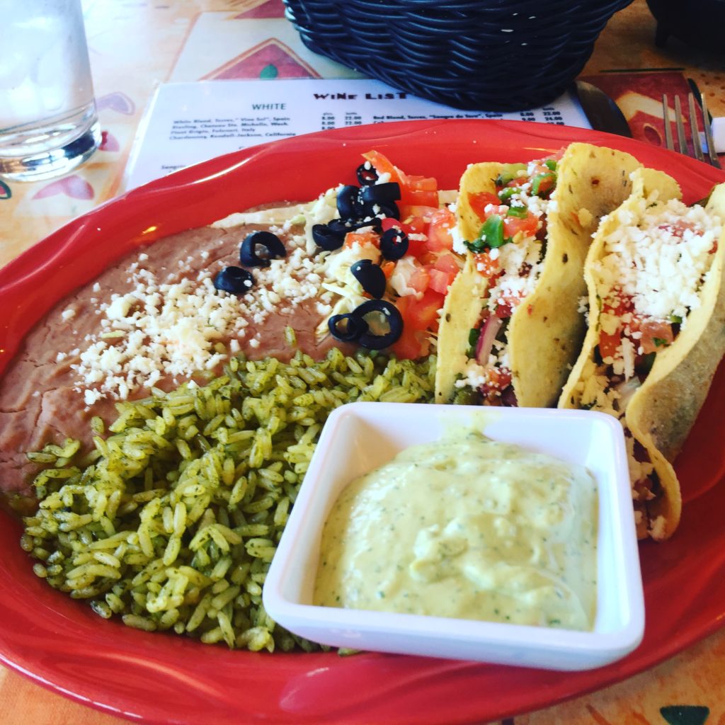 Cactus tacos in Sedona, AZ.  I could eat Mexican food every day!