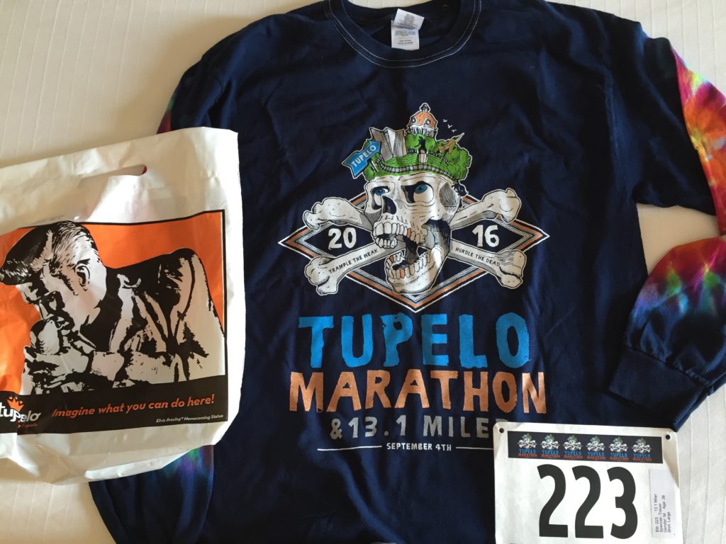 Race Swag from the Tupelo Marathon