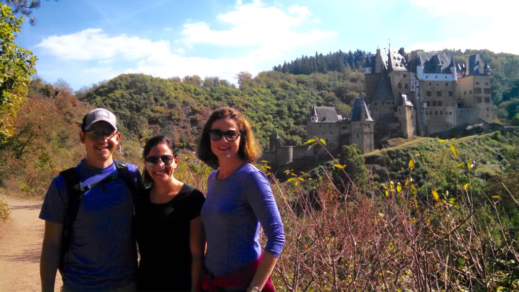 At the Berg Eltz castle with Edith