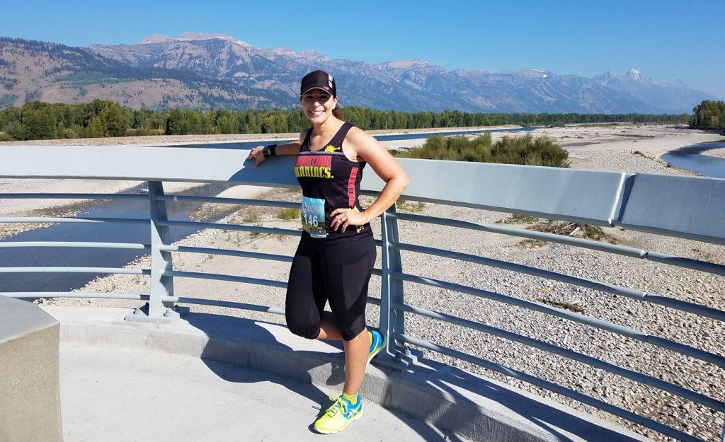 Angie at the Jackson Hole Marathon